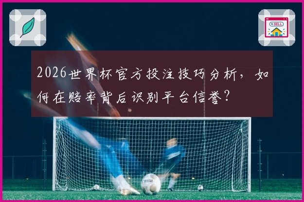 2026世界杯官方投注技巧分析，如何在赔率背后识别平台信誉？